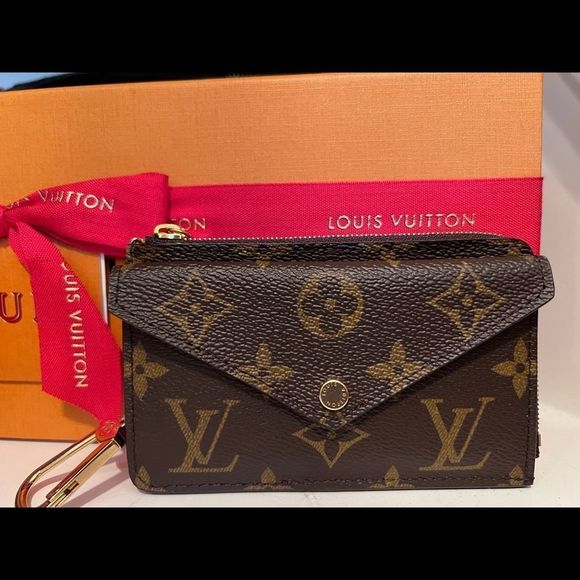 LOUIS VUITTON Card Holder Recto Verso Monogram Black Monogram